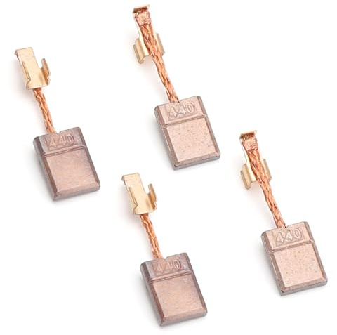 4 Pièces Balais de Charbon en Cuivre pour Moteur Makita, 18 V/14,4 V Brosse À Charbon Outils Électriques CB440 CB448 CB436 195021-6 194427-5 194159-4 BDF440 BFR440 BDA340 BDA351 Perceuse Visseuse