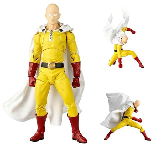 Diohauxi Saitama Action Figurine Anime Articulations Mobiles Accessoires Interchangeables Figurines Desktop Decor 16CM