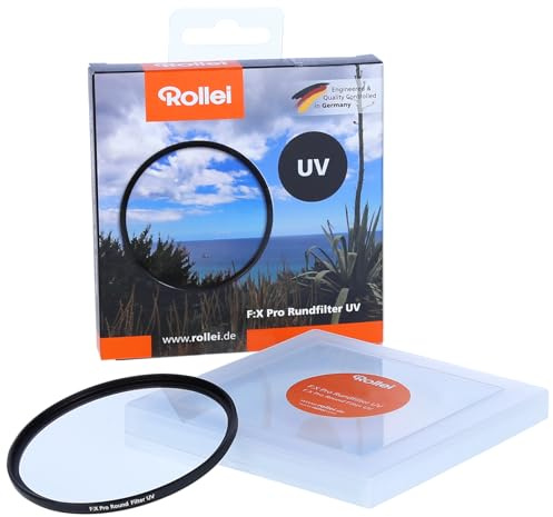 Rollei Extremium UV Round Filter 58 mm - Filtre UV et filtre de protection avec Anneau en titane en verre Gorilla avec revêtement spécial - Taille: 58 mm