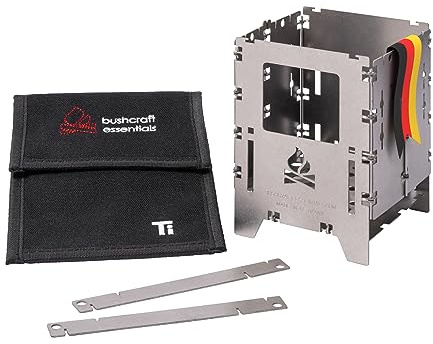 Bushcraft Essentials Réchaud à Bois Bushbox LF Titane
