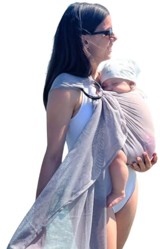 NEKO Fascia Neonato Estiva per Mare e Piscina, Water Sling (Grigio)