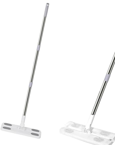 SPEPROECO Static Floor Wipes Mop,360 Degree Rotation Flat Mop,Wet And Dry Flash Speedmop Kitchen Dust Mop For Laminate, Hardwood, Tile Floors Cleaning