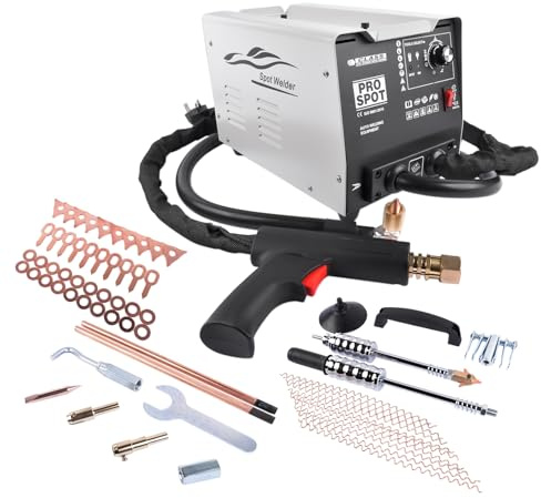 GELUOXI Dent Puller Machine Spot Welder, Auto Car Body Dent Puller Repair Kit with UK Plug, 220V 1800W, Maximum Current 3800A