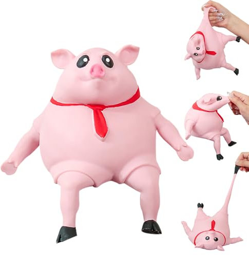 Stress Schwein Stress Spielzeug, , Piggy Squeeze Toy, Anti Stress Spielzeug, Kreatives Dekompressions Piggy, Fidget Toys für Kinder Erwachsener (M)