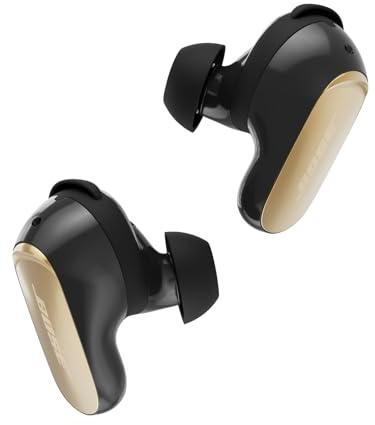 Bose QuietComfort Ultra Bluetooth Earbuds (2nd Gen), Wireless Noise Cancelling earbuds, Up to 6 hours battery, IPX4 Rating, Immersive Audio, Deep Bass, Desert Gold - Limited Edition