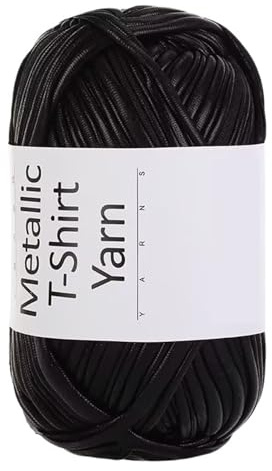Hilo de imitación de cuero Hilo de tela metálico 500 g, tejido a mano for tejer bolsas crochet, hilo for pantuflas, cuero sintético antibolitas, brillante for camisetas(Color 18)