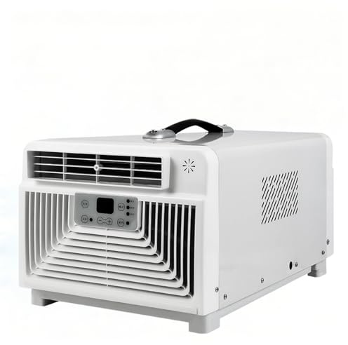 KPOUYYDS Condizionatore da Esterno, Climatizzatore Compatto 3400 BTU, Senza Scarico, 300W, 42dB Silenzioso, Raffreddamento Rapido 5 Min(10m²), Telecomando e Maniglia, per Campeggio, Tenda, Viaggio