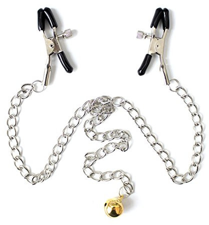 Wiftly Mimi-Clip Pinces à tétons réglables en métal à trois points - Chaîne à tétons - Jouets sexuels pour adultes