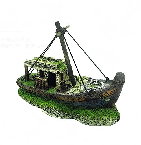 Décorations d'aquarium Aménagement paysager Trou de souche d'arbre Cachettes de grottes rocheuses Réservoir de poissons en pierre Résine Bois flott fournitures de maison Accessoires de château