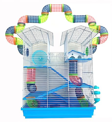 5-Floors Large Twin Tower Syrian Hamster Rodent Gerbil Mouse Rat Cage