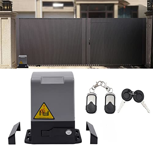 Elektrischer Schiebetorantrieb Automatischer Torantrieb Schiebetor Garagentoröffner Hoftor Antrieb mit 2 Fernbedienungen bis 600kg
