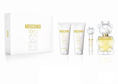 Moschino Toy 2 - Set Eau de Parfum 100 ml, Gel Doccia Profumato, Latte Corpo e Spray da Viaggio 10 ml