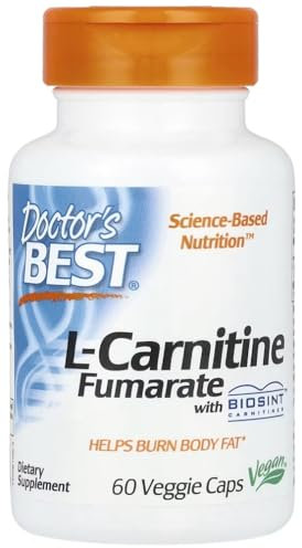 Doctor's Best - L-Carnitina Fumarato con Biosint Carnitinas | 855mg - 60 cápsulas vegetales
