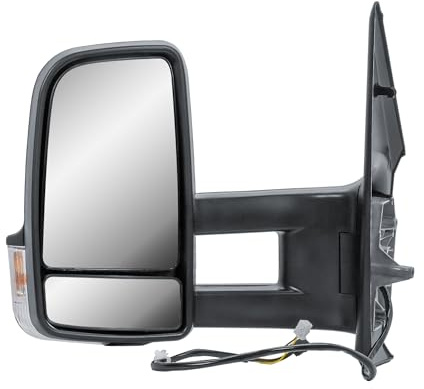Passenger Left Side Door WIng Mirror N/S Electric and Heated Manual Folding Long Arm for Mercedes Sprinter W907 W910 2019 to 2024