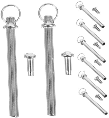 Alipis 10sets Folding Fan Repair Parts Metal Rivets Fasteners DIY Fan Making Kit Hand Shaft Replacement