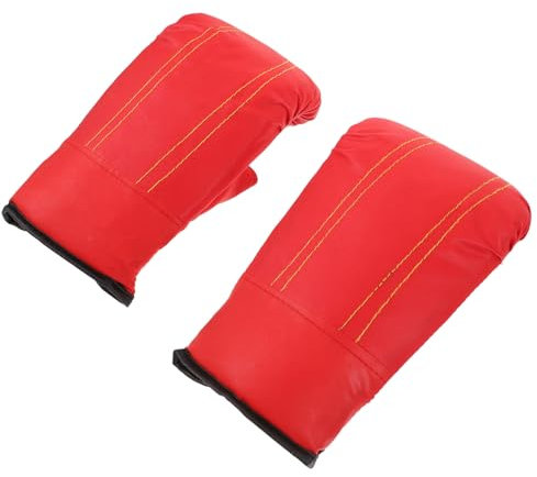 ibasenice Boxhandschuhe Kickboxen Training Atmungsaktiv Stoßdämpfung Verstellbar Erwachsene Junge Mädchen Sparring MMA Kampfsport Handschuhe Zubehör