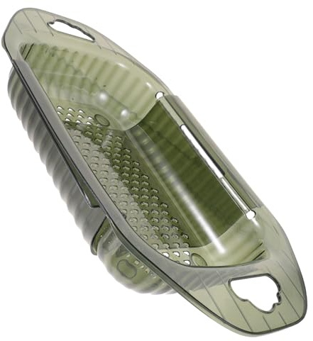 Toyvian Panier Passoire Évier Extensible Vert Corbeille Multifonction pour Fruits et Légumes Gain de Place et Égouttage Optimisé pour Cuisine