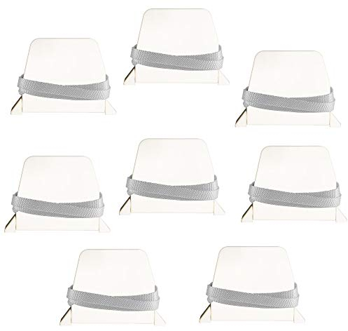 Courroie de volet roulant PALMAT, Enrouleur à traction manuelle, Enrouleur à visser, Boîtier blanc, Convient pour une sangle de 14 mm de large et 5 mètres de long (8, Sangle Gris)