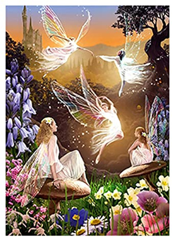 SHEGZHUC Quadrato Diamond Painting Farfalla 40 x 50 cm Puzzle con Diamanti Farfalla Painting Diamond 5D Fate Diamond Painting Square Elfo Puzzle Diamond Fate Quadri da Fare con le Perline Animali