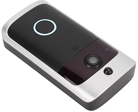 Tbest Sonnette Vidéo, Caméra de Sonnette Vidéo Intelligente WiFi 720P Caméra Vision Nocturne Interphone Visuel à Distance Sonnette pour la Maison