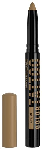 Maybelline New York, matita per ombretto, primer e ombretto, a lunga durata, colore cremoso, color Tattoo Eye Stix, colore: I Am Cozy