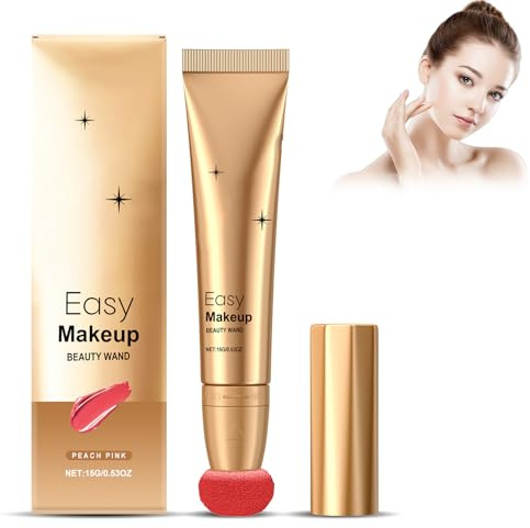 Lápiz de colorete líquido, para colorete facial, para colorete, maquillaje sedoso, para acabado de rubor natural, colorete líquido para mejillas, ojos (rosa melocotón)