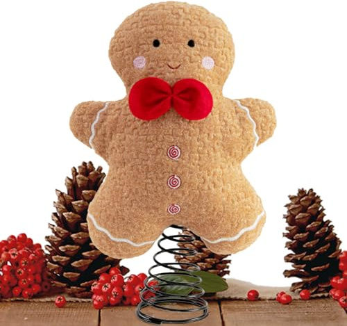 Ornamenti di pan di peluche - Adorabili decorazioni di carattere di vacanza, figure appese in tessuto, caldo design di abbellimento stagionale, deliziosi artigianali festivi | Albero