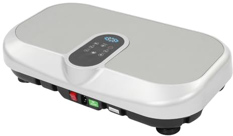 Vibrationsplatta justerbar skakplatta med LED-skärm och inbyggd högtalare kompakt vibrationsplattform lastkapacitet 150 kg för hem, kontor, studio och yogarum