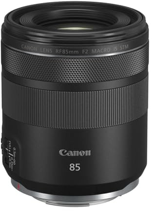 Canon RF 85mm F2 Macro is STM, Compact Medium-Telephoto Black Lens (4234C002)