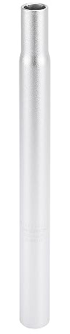 X AUTOHAUX 25.4x300mm Bicycle Seat Post Aluminum Alloy Seat Tube Silver Tone