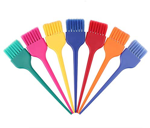 Set di 7 pennelli per capelli colorati per capelli Set di pennelli per tinture per parrucchieri Kit di strumenti per colorare i capelli del barbiere
