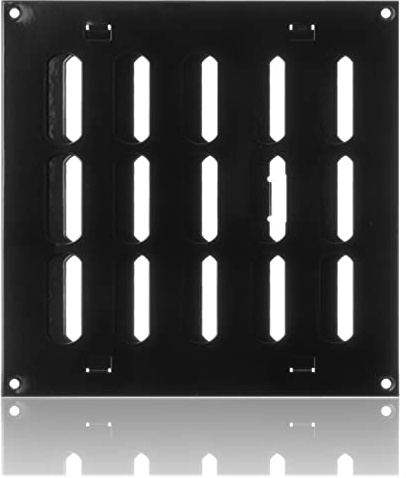 200x200mm Rejilla de Ventilación Regulable Negra - Rejillas Metálicas