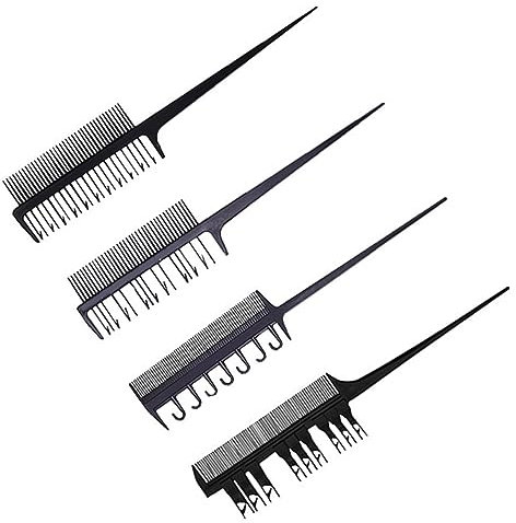 Set Pettinatura 4 Pettini Professionali Pettine A Coda Pettine Per Mèches Strumenti Per Colorazione