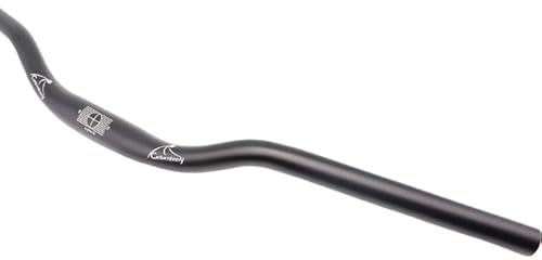 Guidon de vélo VTT Riser Bar Ergo Guidon en aluminium Ø 31,8 mm 620 700 720 780 mm Noir mat (720 mm)