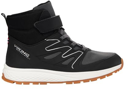 Viking Equip Defence Warm WP 1V Snow Boot, Black/Charcoal, 32 EU