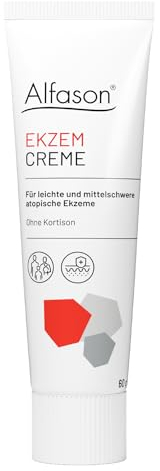 Alfason Ekzem Creme - Kortisonfreie Behandlung der Symptome des atopischen Ekzems -juckende Haut- 60g