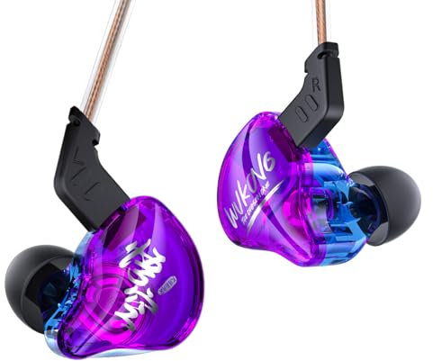 Yinyoo KBEAR MONKIE K01 - Auriculares intraurales para Juegos, cancelación de Ruido con Enchufe de 3.5 mm, Sonido Envolvente de Alta fidelidad, Monitor de oído, Auriculares para Juegos con Cable,