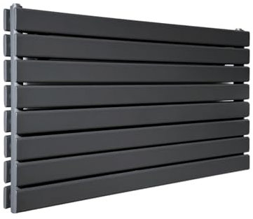 ProductPro Anthracite Grey Flat Tube Radiator 1400 x 544mm Double Column