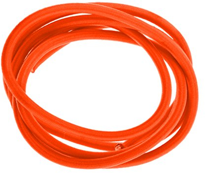 Sharplace Expanderseil 4mm Gummileine Spannseil Planenseil Gummischnur - Orange, 2m