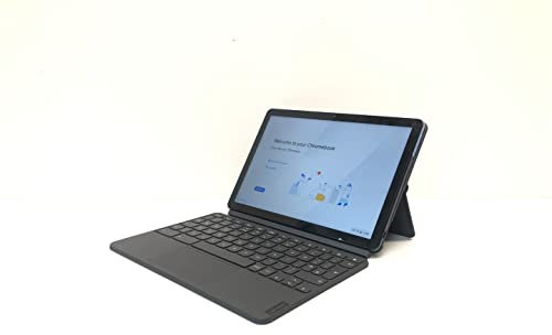 Lenovo Ideapad Duet Chromebook - 10.1 Touchscreen Tablet Laptop MediaTek P60T 4GB RAM 128GB Storage Detachable Keyboard Chrome OS - RFB-ZA6F0007GB