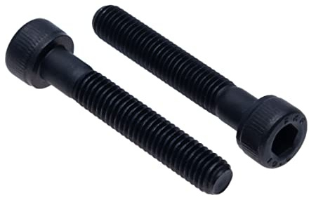 Cylinder Hex Huvudskruvar Skruvar M6 (Förpackning me 10) Stålklass 10.9 Sexhörning Uttag Allen Key Skruva Bultar Gängfästen Cylindrisk Heavy Duty Certifierad standard DIN912 Svart (6mm x 40mm)