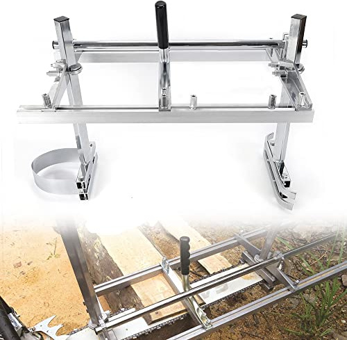 Mobiles MotorsäGe Werk Holz Brett Klein Hilfe Garten Draussen Werkzeug Chain Saw Mill Guide Profi SäGen Planking Milling Bar Portable Mühle Tragbare Satz ZubehöR Halterung KettensäGe FüR 14 Bis 24