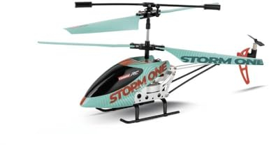 Carrera - 370501053-2,4 GHz Storm One I Helikopter mit Rumpf aus Aluminium I Hoch qualitative koaxiale Rotorsteuerung I Gyro-System I Automatischer Flughöhen-Assistent mit Auto-Start & Landefunktion
