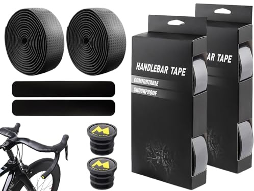 Nastro Manubrio Bici Carbonio,2pcs Handlebar Tape Gravelribbon Bicicletta,Nastro Manubrio per Bici da Corsa e Gravel,Nastro da Manubrio per Bicicletta,Cycling Nastro Manubrio da Bicicletta