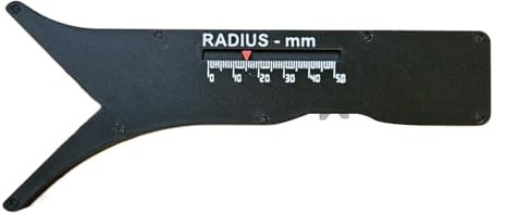 Herramienta de Galga de Radio | Herramienta Deslizante para Medir Radios,Accesorios de Medición Impresos en 3D para Carpintería Taller Garaje