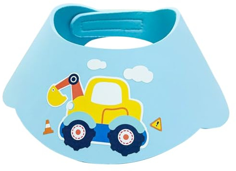 Gorro de ducha de bebé para lavar el cabello, visera de baño, protector de ojos ajustable impermeable sin lágrimas para la conservación del agua, niños, niñas, viajes, bañera de mascotas, enjuague de