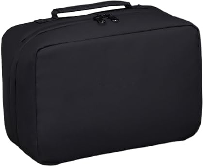 Trousse de voyage – Organiseur de maquillage, 1 unité spacieuse et étanche, porte-articles de toilette robuste pour salle de sport, dortoir, camping, voyages d'affaires, hygiène pour homme, Noir