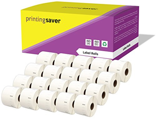 20 Compatibles Rouleaux Papier 11354 S0722540 57mm x 32mm Étiquettes adresse pour Dymo LabelWriter 4XL 450 400 330 320 310 Twin Turbo Duo Seiko SLP 450400 200 120 100 Pro (1000 Étiquettes par Rouleau)