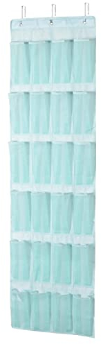 Amazon Basics Organizer für die Tür mit 24 Fächern, Jadegrün, 47 x 6.3 x 165 cm