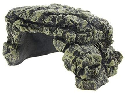 Toolzia Fish Tank Hide Cave Turtle Basking Platform High Simulation Crawling Turtle Reptile Basking Hide Habitat Tank Decoration Ornament(Large)